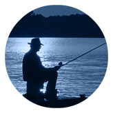 DAROUND 320 BL Gone Fishing (Dock) Blue